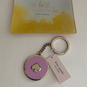 Kate Spade, Enamel Fob, Key Ring Purse Charm, New